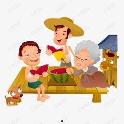 小孩吃瓜吵架图片,小孩吃瓜引发的欢乐争吵瞬间