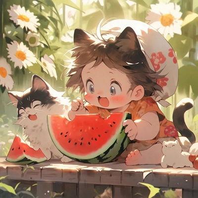 动漫吃瓜动漫图片,趣味横生的视觉盛宴